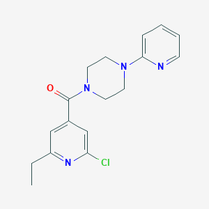 (2-Chloro-6-ethylpyridin-4-yl)-(4-pyridin-2-ylpiperazin-1-yl)methanone