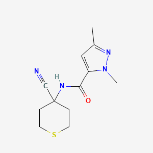 N-(4-Cyanothian-4-YL)-2,5-dimethylpyrazole-3-carboxamide