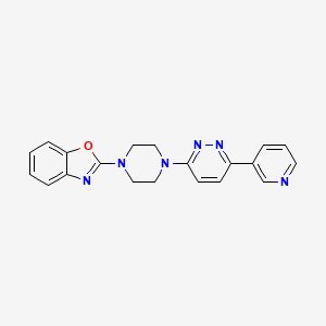2-[4-(6-Pyridin-3-ylpyridazin-3-yl)piperazin-1-yl]-1,3-benzoxazole