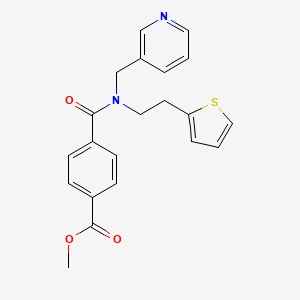 Methyl 4-((pyridin-3-ylmethyl)(2-(thiophen-2-yl)ethyl)carbamoyl)benzoate