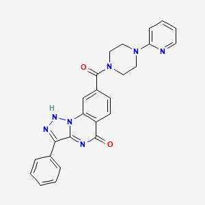 3-phenyl-8-[(4-pyridin-2-ylpiperazin-1-yl)carbonyl][1,2,3]triazolo[1,5-a]quinazolin-5(4H)-one