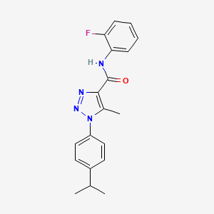 N-(2-fluorophenyl)-1-(4-isopropylphenyl)-5-methyl-1H-1,2,3-triazole-4-carboxamide