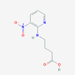 molecular formula C9H11N3O4 B2362651 4-[(3-Nitro-2-pyridinyl)amino]butanoic acid CAS No. 339101-31-4