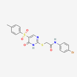 N-(4-bromophenyl)-2-((6-oxo-5-tosyl-1,6-dihydropyrimidin-2-yl)thio)acetamide