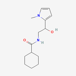 N-(2-hydroxy-2-(1-methyl-1H-pyrrol-2-yl)ethyl)cyclohexanecarboxamide
