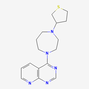 molecular formula C16H21N5S B2362661 1-{pyrido[2,3-d]pyrimidin-4-yl}-4-(thiolan-3-yl)-1,4-diazepane CAS No. 2380143-61-1