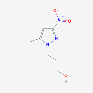 molecular formula C7H11N3O3 B2362663 3-(5-甲基-3-硝基-1H-吡唑-1-基)丙醇 CAS No. 1006440-62-5