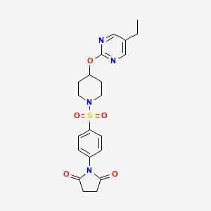 1-[4-({4-[(5-ethylpyrimidin-2-yl)oxy]piperidin-1-yl}sulfonyl)phenyl]pyrrolidine-2,5-dione