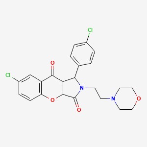 7-Chloro-1-(4-chlorophenyl)-2-(2-morpholinoethyl)-1,2-dihydrochromeno[2,3-c]pyrrole-3,9-dione