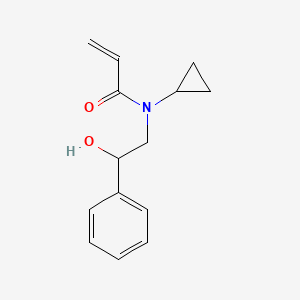 N-Cyclopropyl-N-(2-hydroxy-2-phenylethyl)prop-2-enamide