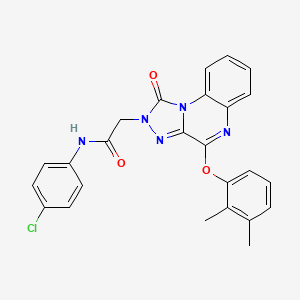 molecular formula C25H20ClN5O3 B2362675 N-(4-chlorophenyl)-2-[4-(2,3-dimethylphenoxy)-1-oxo[1,2,4]triazolo[4,3-a]quinoxalin-2(1H)-yl]acetamide CAS No. 1189880-36-1