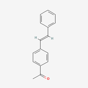 molecular formula C16H14O B2362683 1-[4-[(E)-2-phenylethenyl]phenyl]ethanone CAS No. 20488-42-0