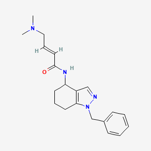 (E)-N-(1-Benzyl-4,5,6,7-tetrahydroindazol-4-yl)-4-(dimethylamino)but-2-enamide