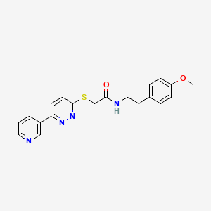 B2362699 N-(4-methoxyphenethyl)-2-((6-(pyridin-3-yl)pyridazin-3-yl)thio)acetamide CAS No. 872987-83-2