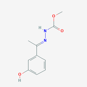 molecular formula C10H12N2O3 B2362701 N'-[(1E)-1-(3-hydroxyphenyl)ethylidene]methoxycarbohydrazide CAS No. 303148-72-3