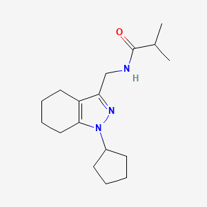 N-((1-cyclopentyl-4,5,6,7-tetrahydro-1H-indazol-3-yl)methyl)isobutyramide