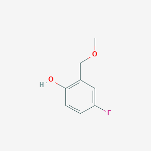 molecular formula C8H9FO2 B2362705 4-氟-2-(甲氧基甲基)苯酚 CAS No. 2222511-96-6