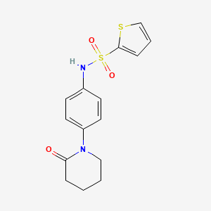 N-[4-(2-oxopiperidin-1-yl)phenyl]thiophene-2-sulfonamide