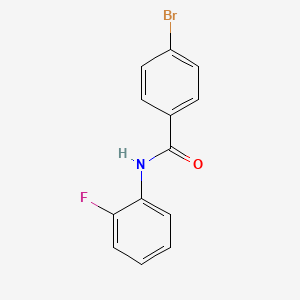 molecular formula C13H9BrFNO B2362718 4-bromo-N-(2-fluorophenyl)benzamide CAS No. 325471-58-7