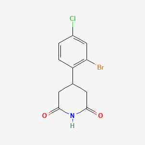 4-(2-Bromo-4-chlorophenyl)piperidine-2,6-dione