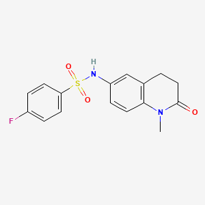 4-fluoro-N-(1-methyl-2-oxo-1,2,3,4-tetrahydroquinolin-6-yl)benzenesulfonamide