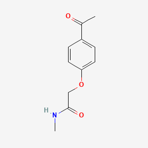 molecular formula C11H13NO3 B2362767 2-(4-acetylphenoxy)-N-methylacetamide CAS No. 182686-81-3