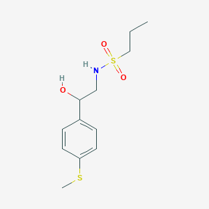 N-(2-hydroxy-2-(4-(methylthio)phenyl)ethyl)propane-1-sulfonamide