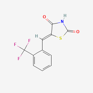 5-{[2-(Trifluoromethyl)phenyl]methylidene}-1,3-thiazolidine-2,4-dione