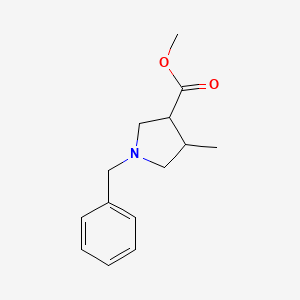 molecular formula C14H19NO2 B2362791 Methyl 1-benzyl-4-methylpyrrolidine-3-carboxylate CAS No. 885958-67-8