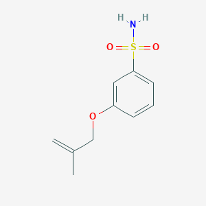 molecular formula C10H13NO3S B2362793 3-(2-Methylprop-2-enoxy)benzenesulfonamide CAS No. 2243505-77-1