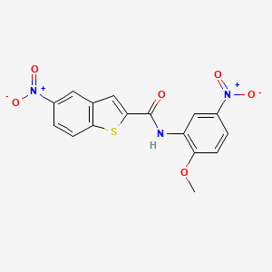 N-(2-methoxy-5-nitrophenyl)-5-nitro-1-benzothiophene-2-carboxamide