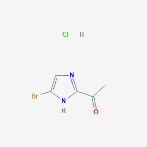 molecular formula C5H6BrClN2O B2362797 1-(5-Bromo-1H-imidazol-2-yl)ethanone hydrochloride CAS No. 2230803-27-5