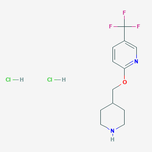 2-(Piperidin-4-ylmethoxy)-5-(trifluoromethyl)pyridine;dihydrochloride