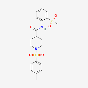 N-(2-(methylsulfonyl)phenyl)-1-tosylpiperidine-4-carboxamide
