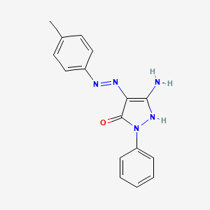 p-[(3-Amino-5-hydroxy-1-phenyl-1H-pyrazole-4-yl)azo]toluene