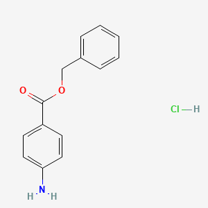 molecular formula C14H14ClNO2 B2362832 Benzyl 4-aminobenzoate hydrochloride CAS No. 208588-34-5