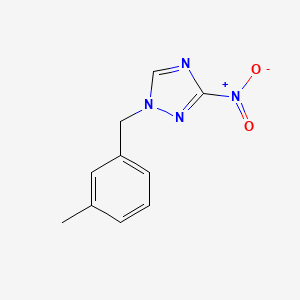 molecular formula C10H10N4O2 B2362843 1-(3-methylbenzyl)-3-nitro-1H-1,2,4-triazole CAS No. 677759-21-6