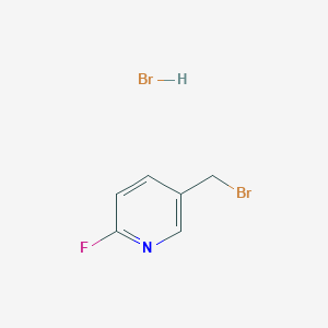 molecular formula C6H6Br2FN B2362845 5-(Bromomethyl)-2-fluoropyridine hydrobromide CAS No. 31140-61-1