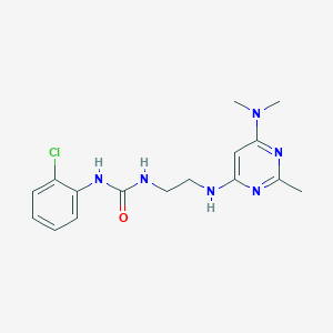 1-(2-Chlorophenyl)-3-(2-((6-(dimethylamino)-2-methylpyrimidin-4-yl)amino)ethyl)urea