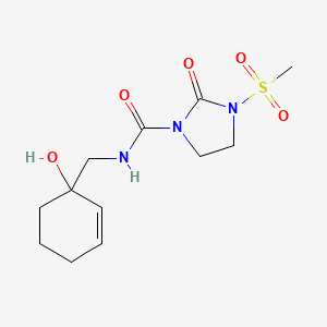 N-[(1-hydroxycyclohex-2-en-1-yl)methyl]-3-methanesulfonyl-2-oxoimidazolidine-1-carboxamide