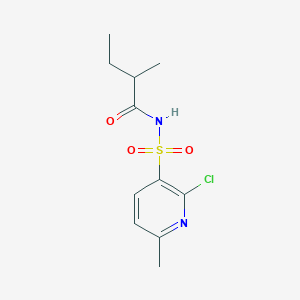 N-(2-Chloro-6-methylpyridin-3-yl)sulfonyl-2-methylbutanamide