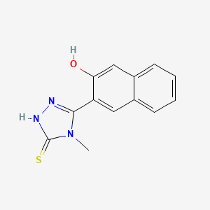 molecular formula C13H11N3OS B2362874 5-(3-hydroxy-2-naphthyl)-4-methyl-2,4-dihydro-3H-1,2,4-triazole-3-thione CAS No. 312523-49-2