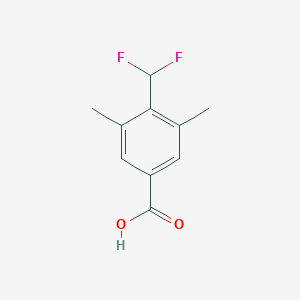 molecular formula C10H10F2O2 B2362879 4-(Difluoromethyl)-3,5-dimethylbenzoic acid CAS No. 2092707-68-9