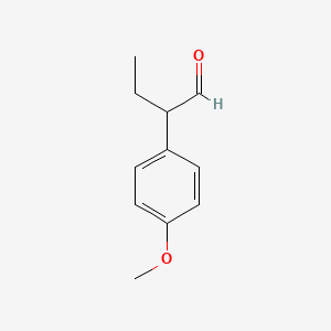 molecular formula C11H14O2 B2362890 2-(4-甲氧基苯基)丁醛 CAS No. 50838-58-9