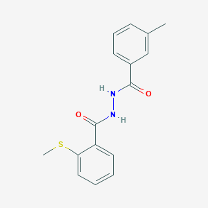 N'-(3-methylbenzoyl)-2-(methylsulfanyl)benzenecarbohydrazide