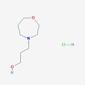 3-(1,4-Oxazepan-4-yl)propan-1-ol hydrochloride