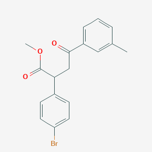 Methyl 2-(4-bromophenyl)-4-(3-methylphenyl)-4-oxobutanoate