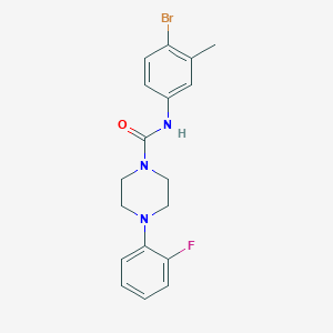 N-(4-bromo-3-methylphenyl)-4-(2-fluorophenyl)piperazine-1-carboxamide