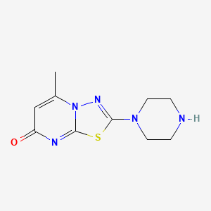 5-methyl-2-(piperazin-1-yl)-7H-[1,3,4]thiadiazolo[3,2-a]pyrimidin-7-one
