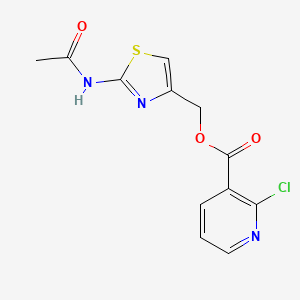 (2-Acetamido-1,3-thiazol-4-yl)methyl 2-chloropyridine-3-carboxylate